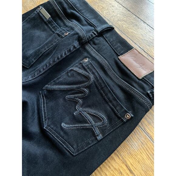 MAX AZRIA ‘The Artist’ Black Tapered Low-Rise Jeans sz 26 - Picture 1 of 16